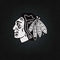 NHL Chicago Blackhawks Black Background Galaxy Buds Live Skin